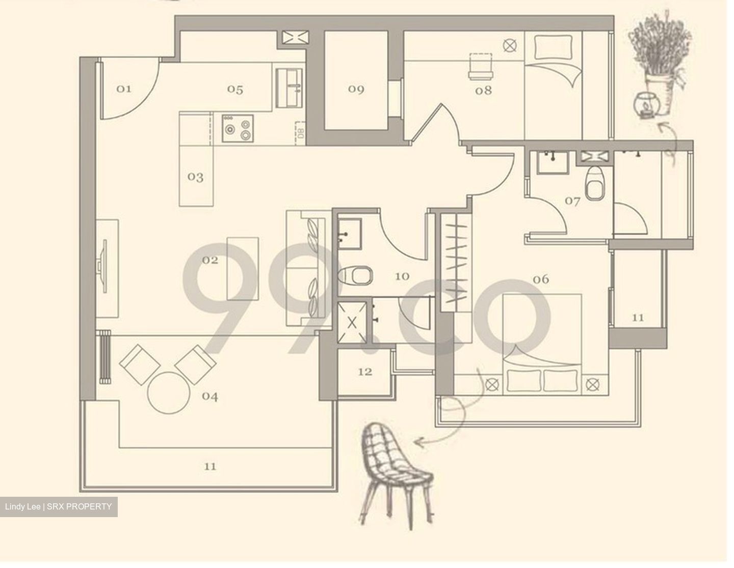 Gilstead Two (D11), Apartment - For Rent