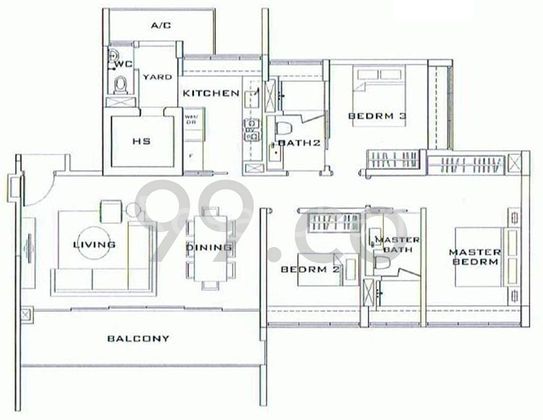 3 Bed Condo for Rent in Sophia Residence