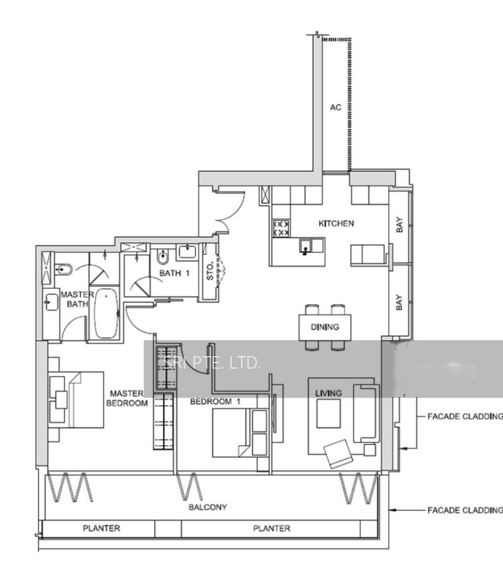 South Beach Residences (D7), Apartment - For Rent