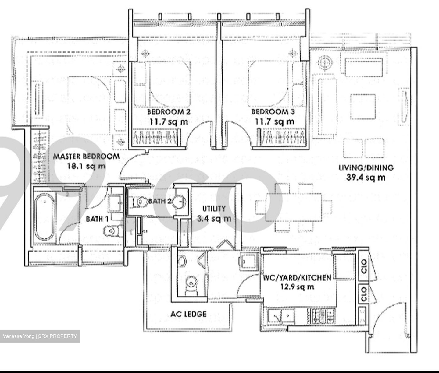 City Square Residences (D8), Condominium - For Rent