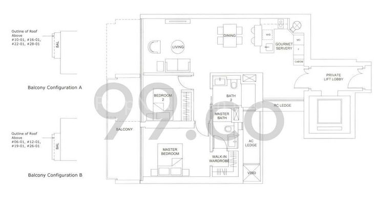 1 Bed Condo for Rent in Marina One Residences