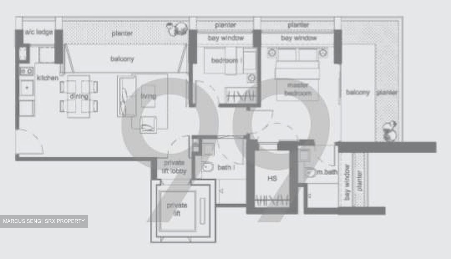 The Peak @ Cairnhill II (D9), Apartment - For Rent
