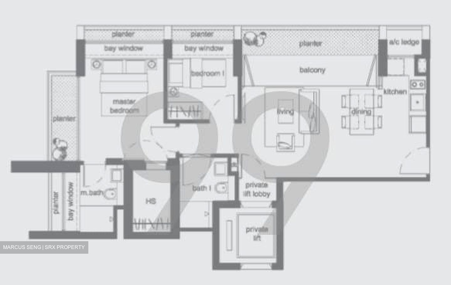 The Peak @ Cairnhill II (D9), Apartment - For Rent