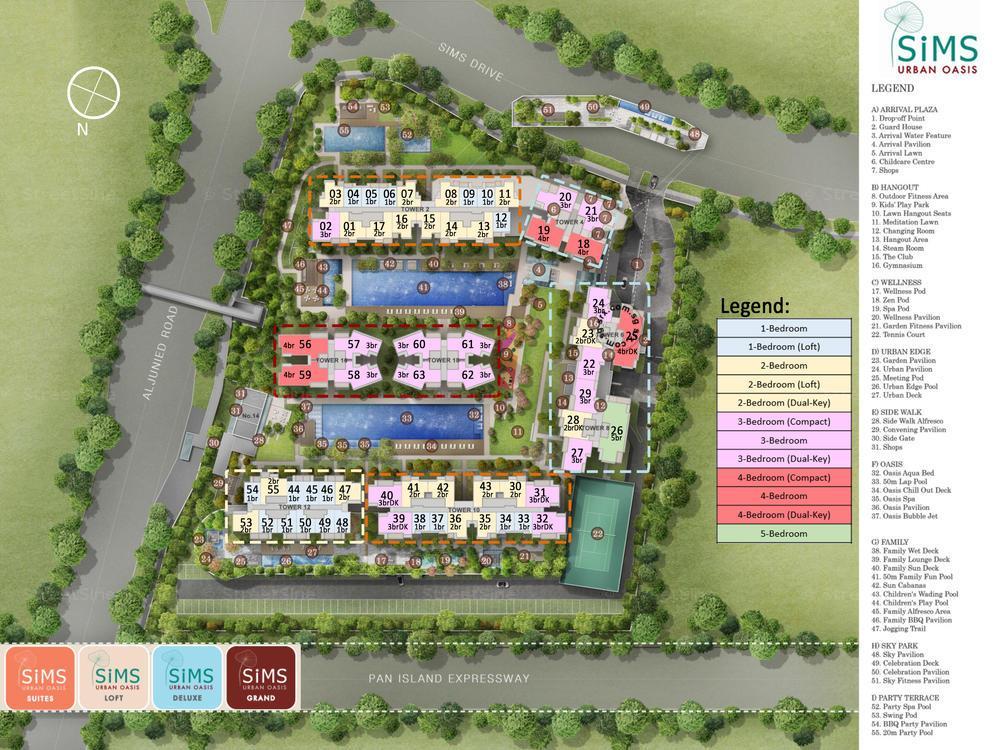 Sims Urban Oasis (D14), Condominium - For Rent